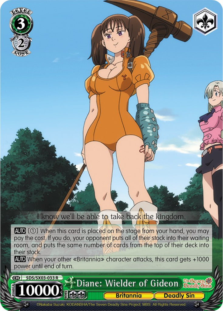 Diane: Wielder of Gideon (SDS/SX03-033 R) [The Seven Deadly