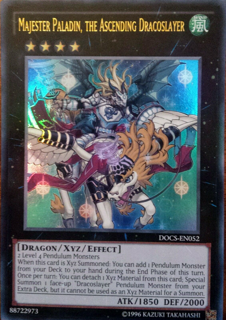 Majester Paladin, the Ascending Dracoslayer [DOCS-EN052] Ultra Rare – Media  Reload