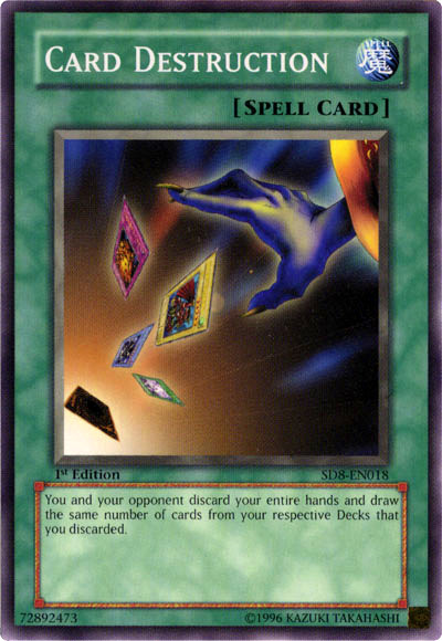yugioh cards that make your opponent discard Card Destruction [SD8-EN018] Common – Media Reload