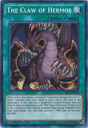 yugioh card that turns monsters into dragons The Claw of Hermos [DRL2-EN013] Secret Rare – Media Reload