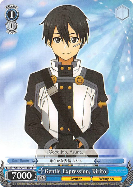 Gentle Expression, Kirito (SAO/S51-E091 C) [Sword Art Online The