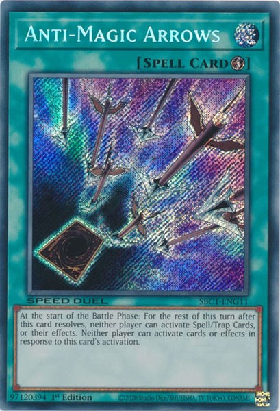 anti trap card yugioh Anti-Magic Arrows [SBC1-ENG11] Secret Rare – Media Reload