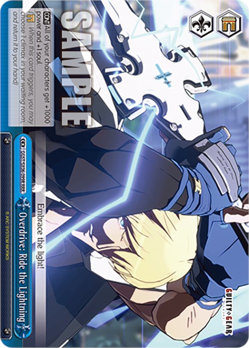 Overdrive: Ride the Lightning (GGST/SX06-099R RRR) [Guilty Gear -Striv – Media Reload