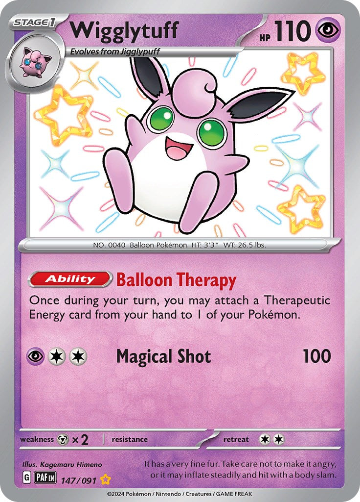 Wigglytuff (147/091) [Scarlet & Violet: Paldean Fates] – Media Reload
