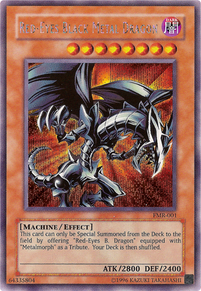 Red-Eyes Black Metal Dragon (Forbidden Memories) [FMR-001] Prismatic Secret  Rare