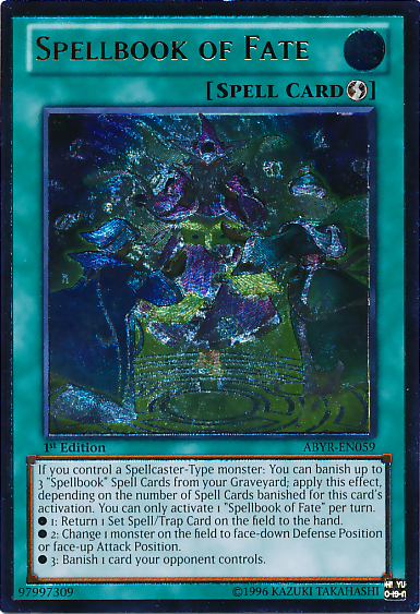 Spellbook of Fate (UTR) [ABYR-EN059] Ultimate Rare – Media Reload