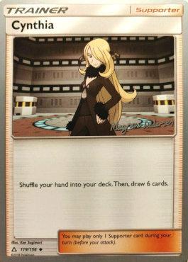 cynthia pokemon card value Cynthia (119/156) (Garbanette