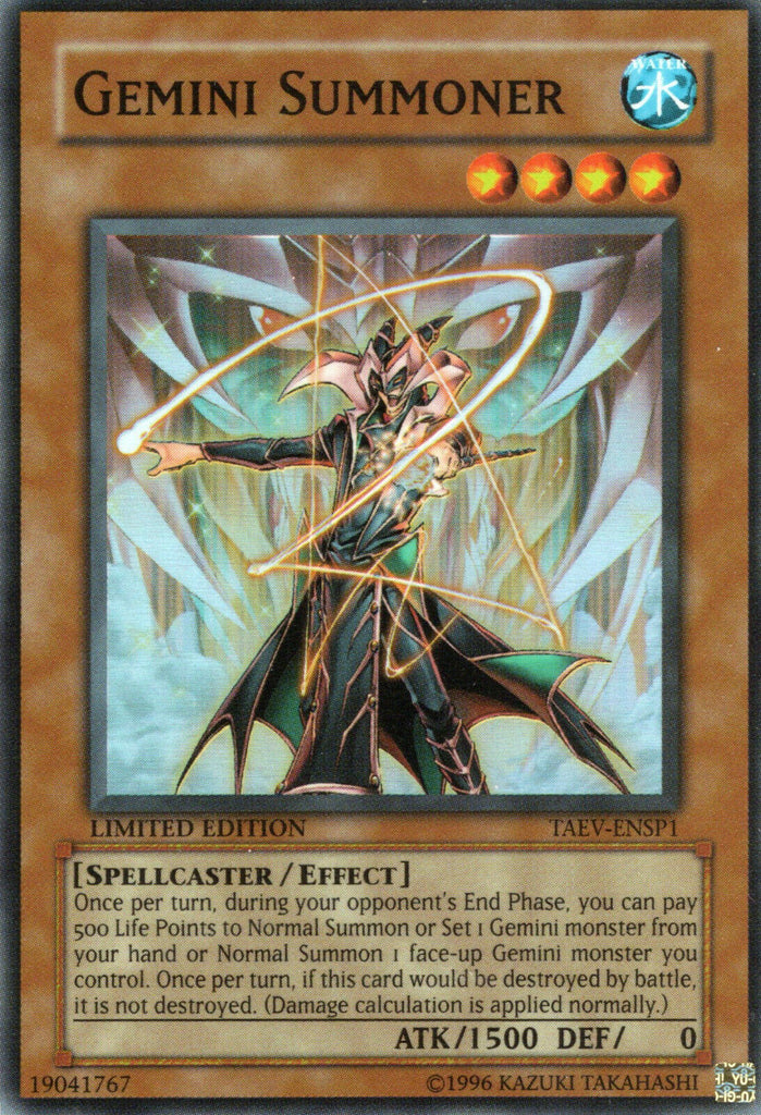 gemini yugioh cards Gemini Summoner [TAEV-ENSP1] Super Rare – Media Reload