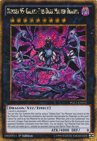 dark matter monsters Number 95: Galaxy-Eyes Dark Matter Dragon [PGL2-EN015] Gold Secret Rar –  Media Reload