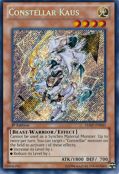 constellar monsters Constellar Kaus [HA07-EN045] Secret Rare – Media Reload