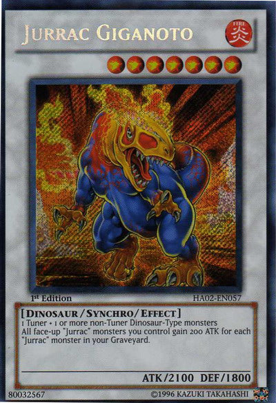 Jurrac Giganoto [HA02-EN057] Secret Rare  Media Reload
