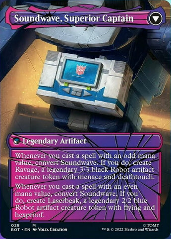 shattered glass mtg cards Soundwave, Sonic Spy // Soundwave, Superior Captain (Shattered Glass) – Media Reload Style:Amber|Sapphire A Look at Real-Life 24 Pocket
