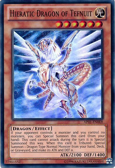 Hieratic Dragon of Tefnuit [AP01-EN008] Super Rare – Media Reload