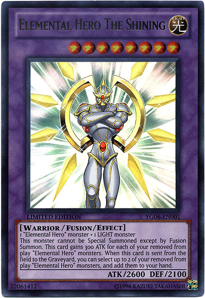 yugioh elemental hero fusion cards Elemental Hero The Shining [YG06-EN001] Ultra Rare – Media Reload