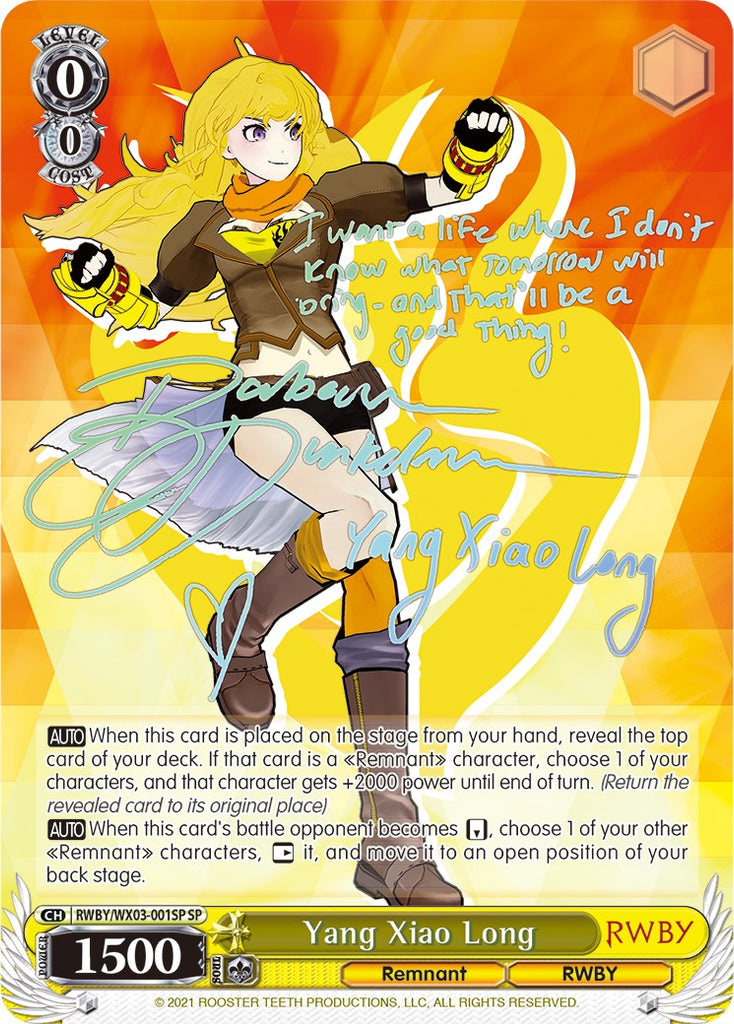 Yang Xiao Long (RWBY/WX03-001SP SP) [RWBY] – Media Reload