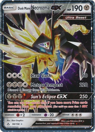 Dusk Mane Necrozma GX (90/156) (Jumbo Card) [Sun & Moon: Ultra Prism]   Media Reload