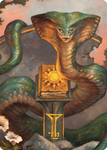 Guardian Naga Art Card (Gold-Stamped Signature) [Commander Legends: Battle for Baldur's Gate Art Series]