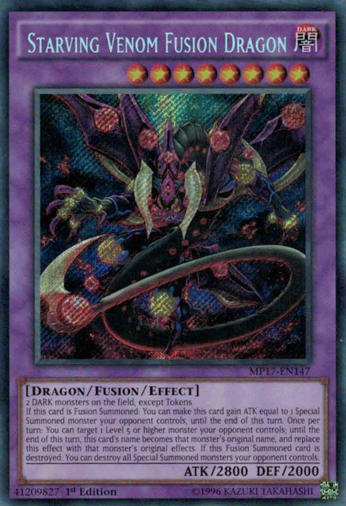 Starving Venom Fusion Dragon [MP17-EN147] Secret Rare – Media Reload