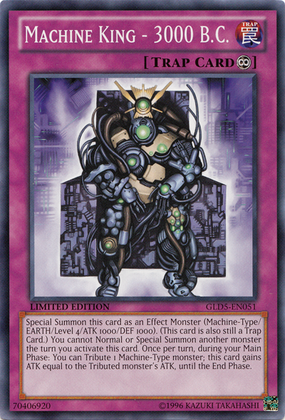 continuous trap cards yugioh Machine King