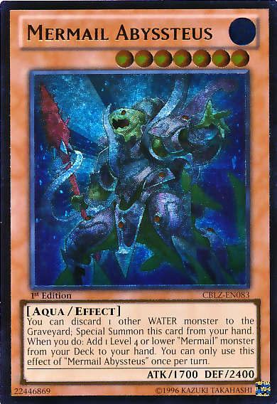 mermail yugioh deck Mermail Abyssteus [CBLZ-EN083] Ultimate Rare – Media Reload