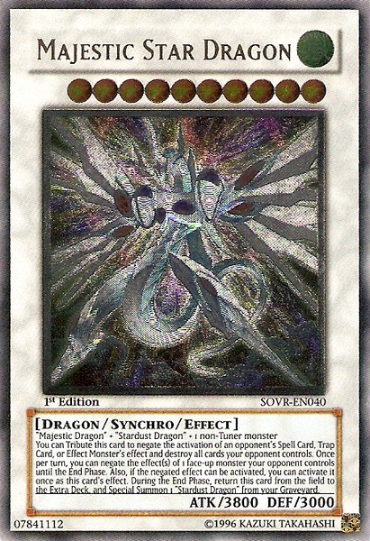 Majestic Star Dragon [SOVR-EN040] Ultimate Rare – Media Reload