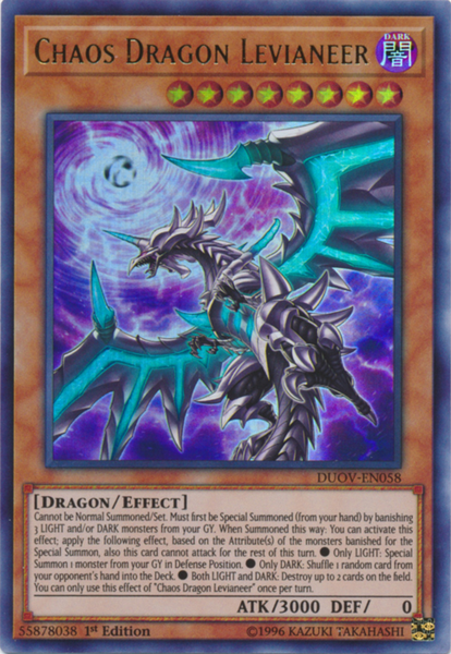 yugioh chaos dragon levianeer deck Chaos Dragon Levianeer [DUOV-EN058] Ultra Rare – Media Reload