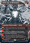 Koth, Fire of Resistance (Borderless Manga Step-and-Compleat Foil) [Phyrexia: All Will Be One]