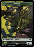 Insect // Elemental Double-Sided Token [Dominaria Remastered Tokens]