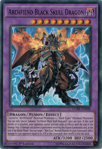 yugioh cards black skull dragon Yu-Gi-Oh! Card LDK2-ENJ42 Archfiend Black Skull Dragon (Common)