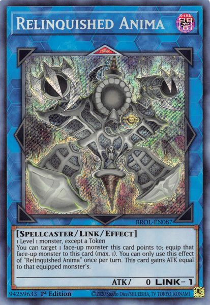 relinquished yugioh card price Relinquished Anima [BROL-EN087] Secret Rare – Media Reload